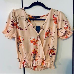[NEW!!!] Floral Pink Crop Top
